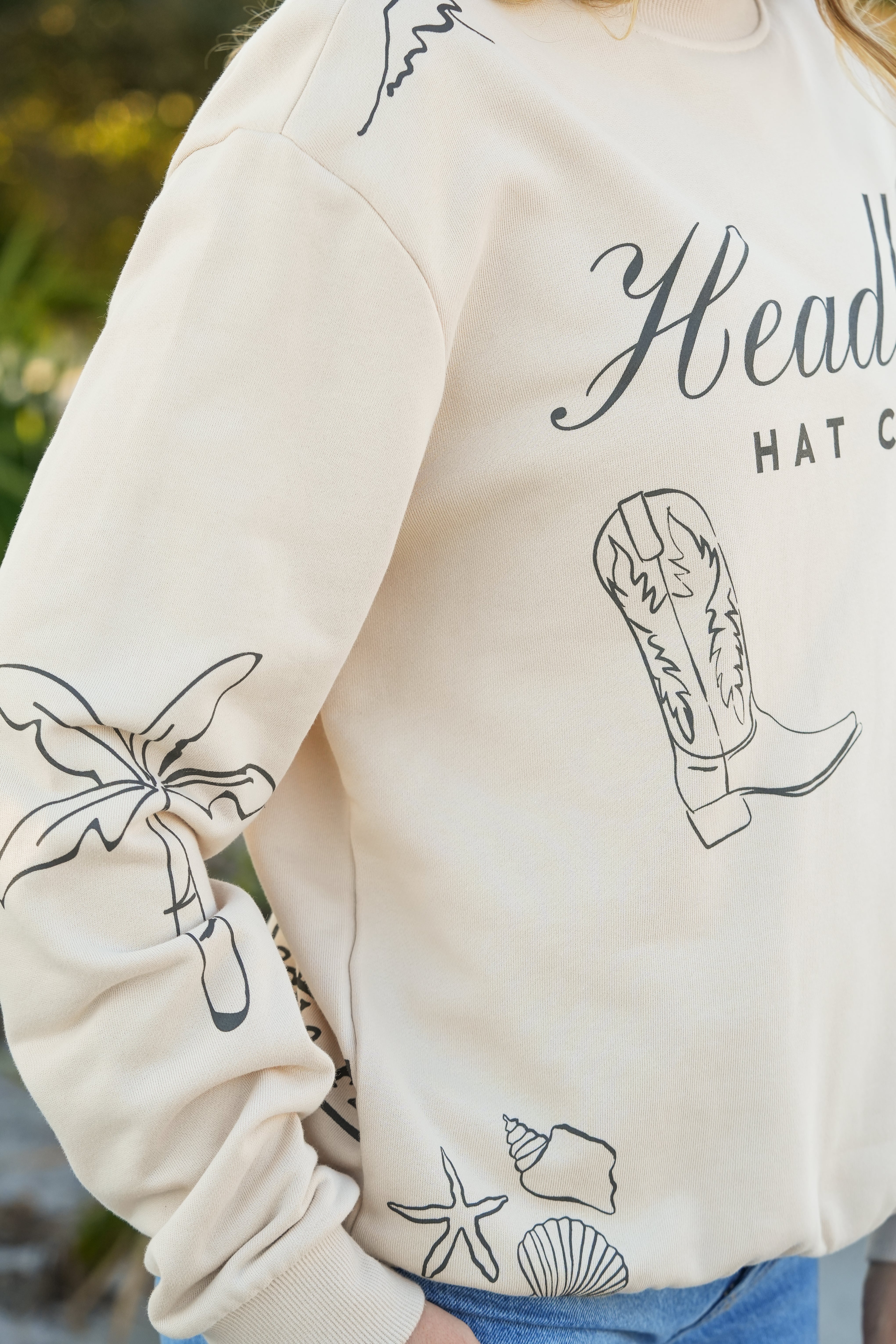 Tan Mock Neck Sweatshirt