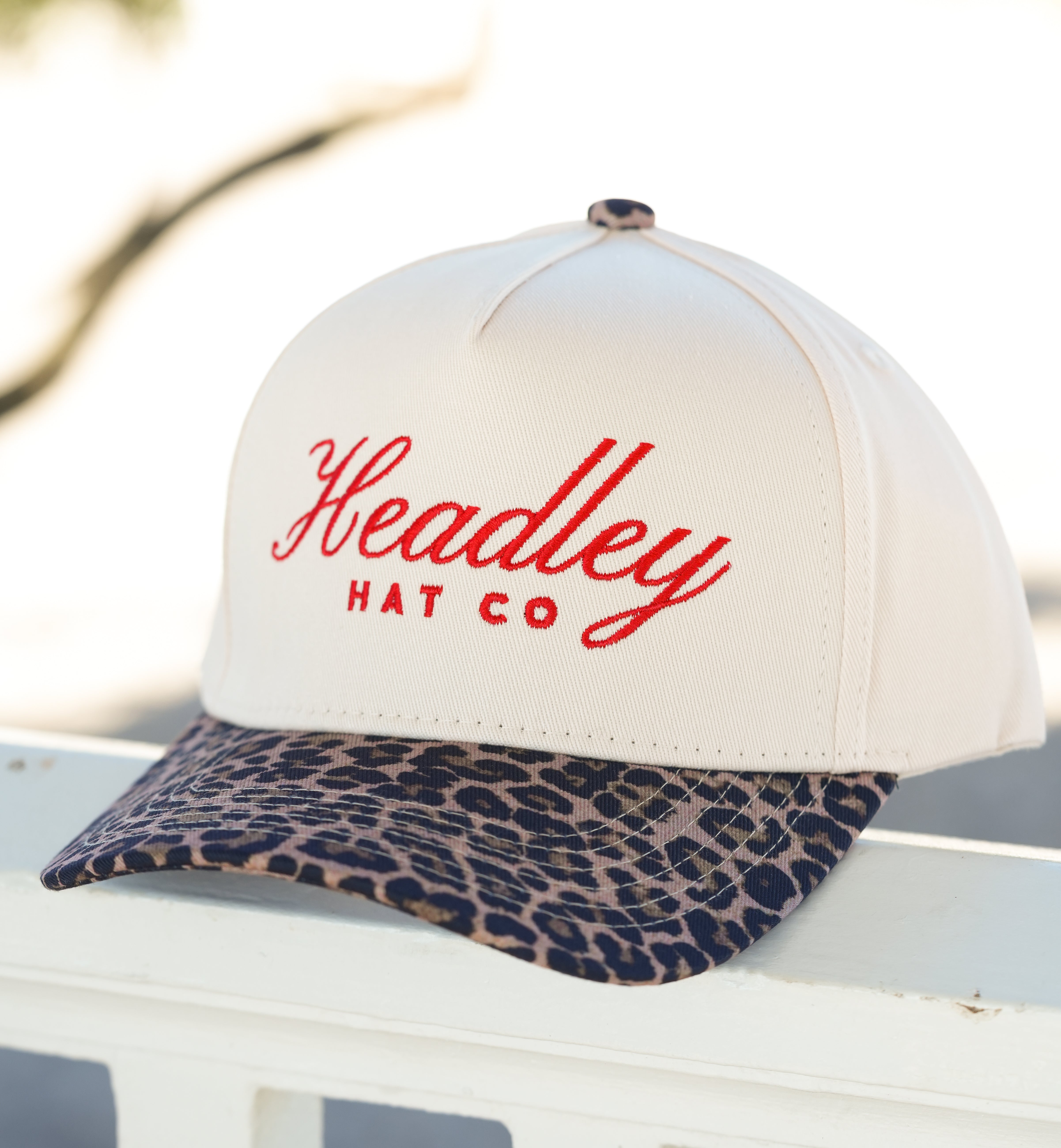 Red Headley Cheetah Brim