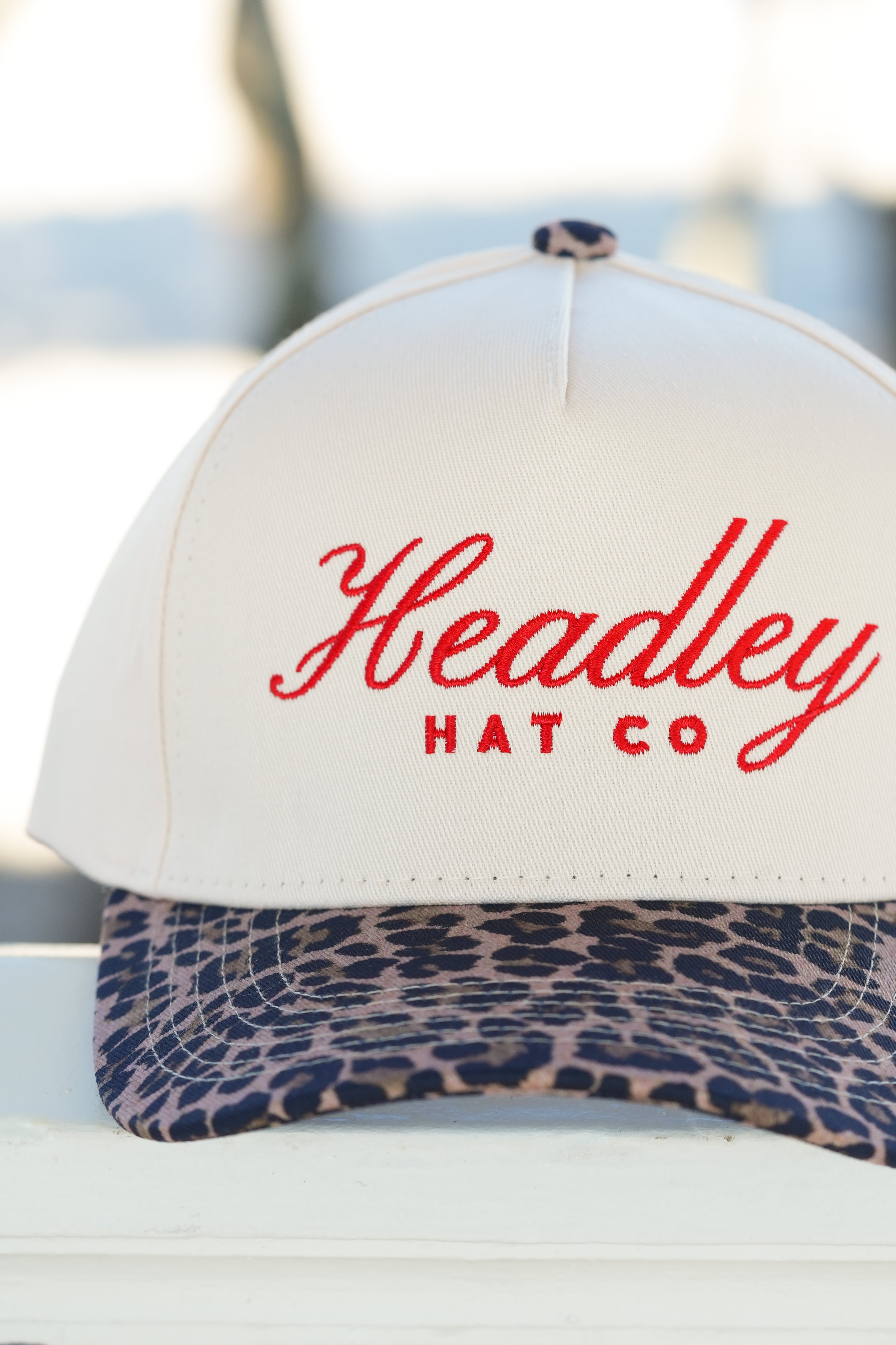 Red Headley Cheetah Brim