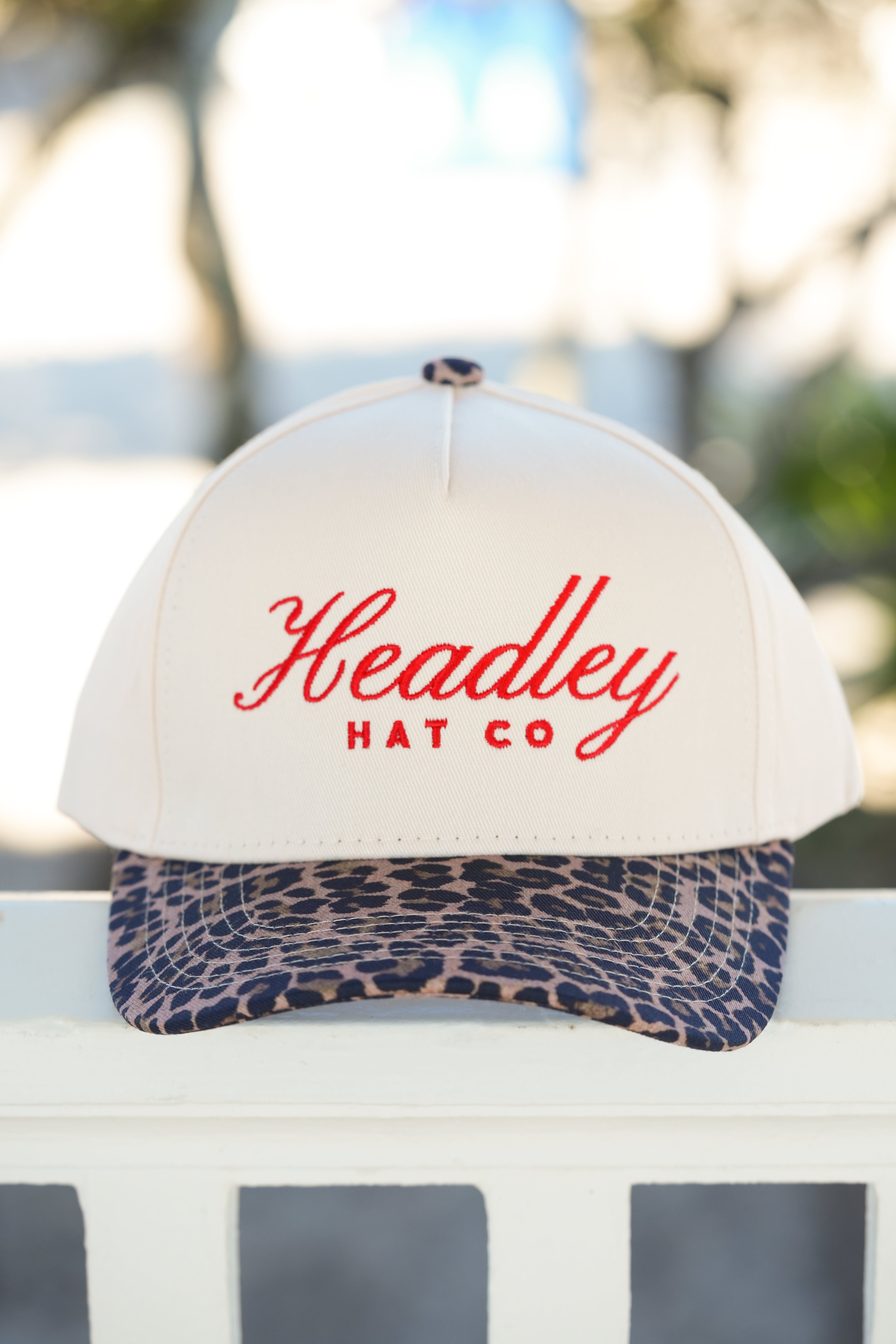 Red Headley Cheetah Brim