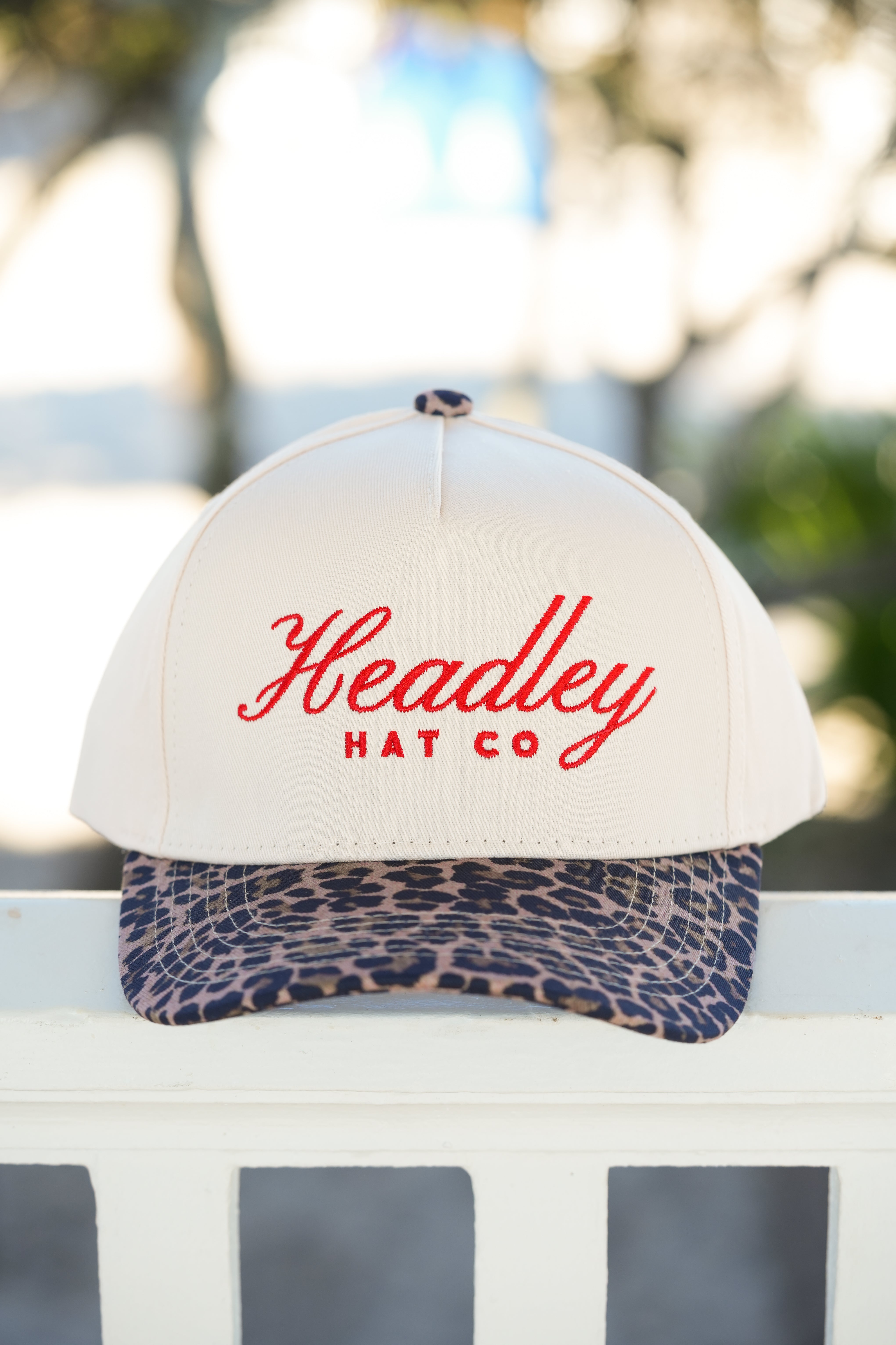 Red Headley Cheetah Brim